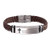 NJ Bible Verse Bracelet for Men - Stainless Steel Braided Leather Galatians 2 20 Cross Scripture Quote Cuff Bracelets Baptism Christian Jewelry for HusbandBoyfriendDadSonNephew Gift