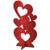 Amscan Craft Party Heart Décor 11 12 Red