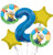 Minions Despicable Me Balloon Bouquet 2nd Birthday 5 pcs - Party Supplies