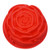 Joyeee 9_4 Rose Flower Cake Mold Pan Silicone Baking Mold for Birthday Cake Muffin Bread Pie Flan Tart Mousse Cheesecake - Non-Stick Baking Trays - Great For Parties Holidays