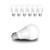 WTL A19 LED Light Bulbs 6 Pack UL Listed 60w Equivalent9W 2700K Warm White 800Lm Non-dimmable E26 Medium Base for Home  and  Commercial Lighting