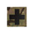 2x2 inch Multicam Infrared IR Medic Cross MED EMS EMT First Aid IFAK Patch with Hook and Loop