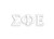 Officially Licensed Sigma Phi Epsilon 8 x 3 Window Decal - White