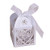 50PCS Laser Cut Baby Shower Party Birthday Decorations Gift Boxes Wedding Favor Ribbons Candy Boxes, White