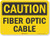 Smartsign U4-1304-RA-10X7Caution Fiber Optic Cable Reflective Recycled Aluminum Sign 10 x 7