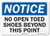 Smartsign U5-1389-RA-10X7Notice NO Open Toed Shoes Beyond This Point Reflective Recycled Aluminum Sign 10 x 7