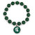 FTH Michigan State Spartans Silicone Beaded Stretch Bracelet