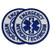 Emergency Medical Services Technician Shoulder Patch Badge Reflective EMT - 2 Pack Blue 3_5 Circle Embroidered