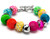 Cousin DIY Neon Star Large Hole Bead Bracelet Kit - 14 Pieces