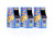 Ms_ Pac-Man Arcade Ghost Candy Filled Tins - Blue Raspberry Flavored Ghost Candies - Includes How To Build a Candy Buffet Guide 3 Pack