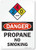 SmartSign Danger - Propane No Smoking NFPA Sign  10 x 14 Aluminum