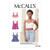 McCall Pattern Company McCalls M79585A Womens Close Fit Crop Tank Top Sewing Patterns Sizes 4-22 various WHITE