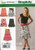 Simplicity Pattern 3881 Misses Skirt with Flounce and Length Variations and Belt Size H5 6-8-10-12-14
