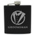 Tuxedo Hip Black Flask for Groomsmen, Best Man, Groom (Groomsman, 6oz Flask Only)
