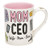 Enesco Our Name is Mud Mom CEO Coffee Mug 16 Ounce Multicolor