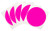 ChromaLabel 4 Inch Round Permanent Color-Code Dot Stickers Inventory Labels 100Pack Fluorescent Pink