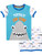 Harry Bear Boys Shark Short Pajamas Size 6 Blue