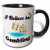 3dRose I Believe In Gambling Two Tone Mug 11 oz BlackWhite