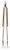 RSVP International BQ-18T Tongs, One Size, Silver
