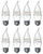 Set of 8 Dimmable LED Chandelier Bulbs with Medium Base 4_2-Watt 45 Watt Equivalent 8 Bulbs