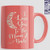 Engraved Ceramic Coffee Mug - I Love You To the Moon and Back - Pink 11oz