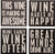 Primitives By Kathy 30440 Drink Coasters, 4", Wine