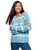 oodji Ultra Womens Relaxed-Fit Crew Neck Chenille Pullover Blue US 0  EU 34  XXS