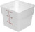 Carlisle 1073202 StorPlus Square Food Storage Container 6 Quart White