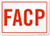 SmartSign FACP Sign  10 x 14 Aluminum