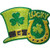 Amscan St_ Patricks Day Lucky Glitter Plastic Cutout  Party Decoration