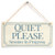 Meijiafei Quiet Please Session in Progress - Functional Small OfficeHome Treatment Room Hanging Door Sign 10x5