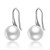 Pearl Earrings For Women 925 Sterling Silver White Freshwater Cultured Pearl Drop Dangle Hook Earring Jewelry White Gold Plated Sterling Silver8_0-8_5mm