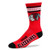 For Bare Feet NHL 4 Stripe Deuce Crew Men Socks-Chicago Blackhawks-Large