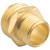 Gilmour Brass Threaded Double Male Hose Connector