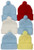ToBeInStyle 6 Pack Boys Knitted Acrylic Winter Beanies - WPom-Pom - OS