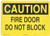 Brady 22510 Plastic Door Sign, 10" X 14", Legend "Fire Door Do Not Block"