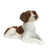 Sandicast Small Size Orange and White Brittany Spaniel Sculpture