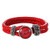 Swamp Fox Arkansas Razorbacks Double Leather Band Bracelet with Charm 7 to 9
