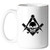 Widows Son Square  and  Compass Masonic Coffee Mug - 11 oz_