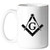 Basic Square  and  Compass Masonic Coffee Mug - 11 oz_