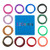 3D Printing Pen Silicone Design Mat and 12 Colors Printer Filament findTop 3D Pen Mat and 1_75mm PLA Filament 10 Feet for Each Color Set of 13