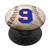 Baseball number 9 in blue and red phone stand PopSockets Grip and Stand for Phones and Tablets