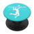 Volleyball Player Gift - Aqua PopSockets Grip and Stand for Phones and Tablets