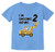 2nd Birthday Bulldozer Construction Party Toddler ToddlerInfant Kids T-Shirt 18M California Blue