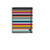 Miquelrius Wirebound Notebook Oslo Poly Stripes 4-Subject 6 X 8 College Ruled Elastic Band Closure