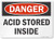 SmartSign Danger - Acid Storage Inside Sign  10 x 14 Aluminum