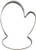 Cybrtrayd Parent/Child Cookie Cutter Set, 5-Inch, Mitten