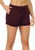 icyzone Workout Lounge Shorts for Women - Athletic Running Jogging Cotton Sweat Shorts XL Wine