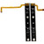 Deal4GO Left Right Slide Rail Slider Bracket with Sensor Flex Cable Replacement for Nintendo Switch Console Slide Bar