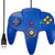 USB Version Classic N64 Controller SAFFUN N64 Wired USB PC Game pad Joystick N64 Bit USB Wired Game Stick for Windows PC MAC Linux Genesis Raspberry Pi Retropie Emulator Plug  and  Play Blue